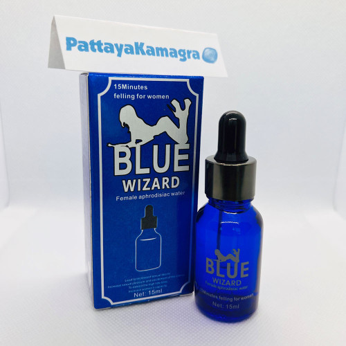 Blue Wizard Aphrodisiac 15ML in a nice package.